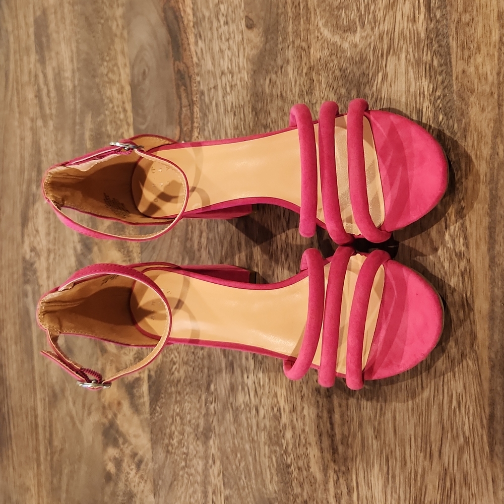 A New Day Hot Pink Strappy Sandals